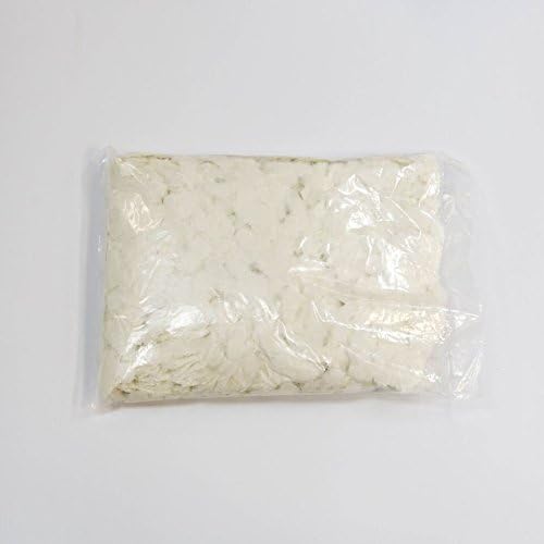 Premium White Snow Rice Paper Dissolving Confetti 1/4" - Eco Friendly & Biodegradable