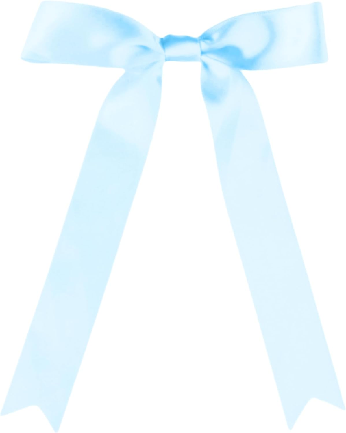 30 Pcs Baby Blue Satin Bows 6 X 10 Inch Premade Bows with Twist Tie for Wedding Florist Decor, Cake Pops,Christmas Tree & Gift Wrapping(Baby Blue)