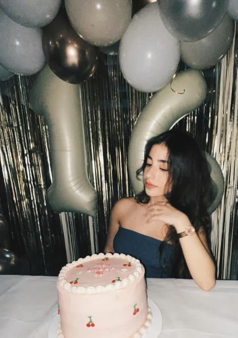 40 Inch Cream White Large Number 4 Birthday Balloon, Giant Number Four 14 24 34 40 44 Balloons, Foil Mylar Big Balloons for Anniversary Graduation Supplies Decorations