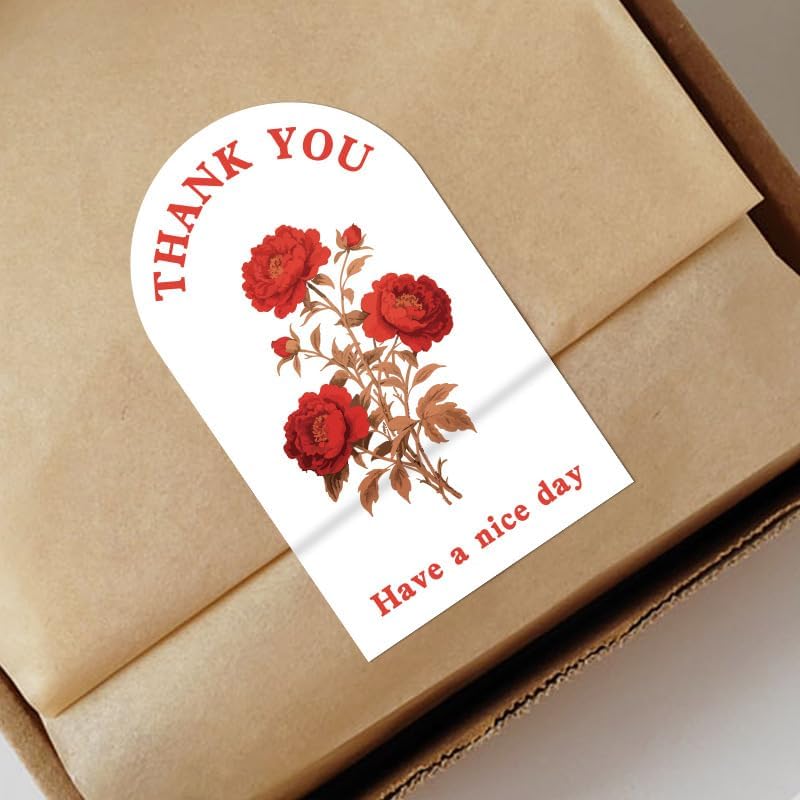 300Pcs Large Thank You Stickers, Outer Packaging Sealing Labels, and Gift Box Decorations,Foval Thank You Stickers.