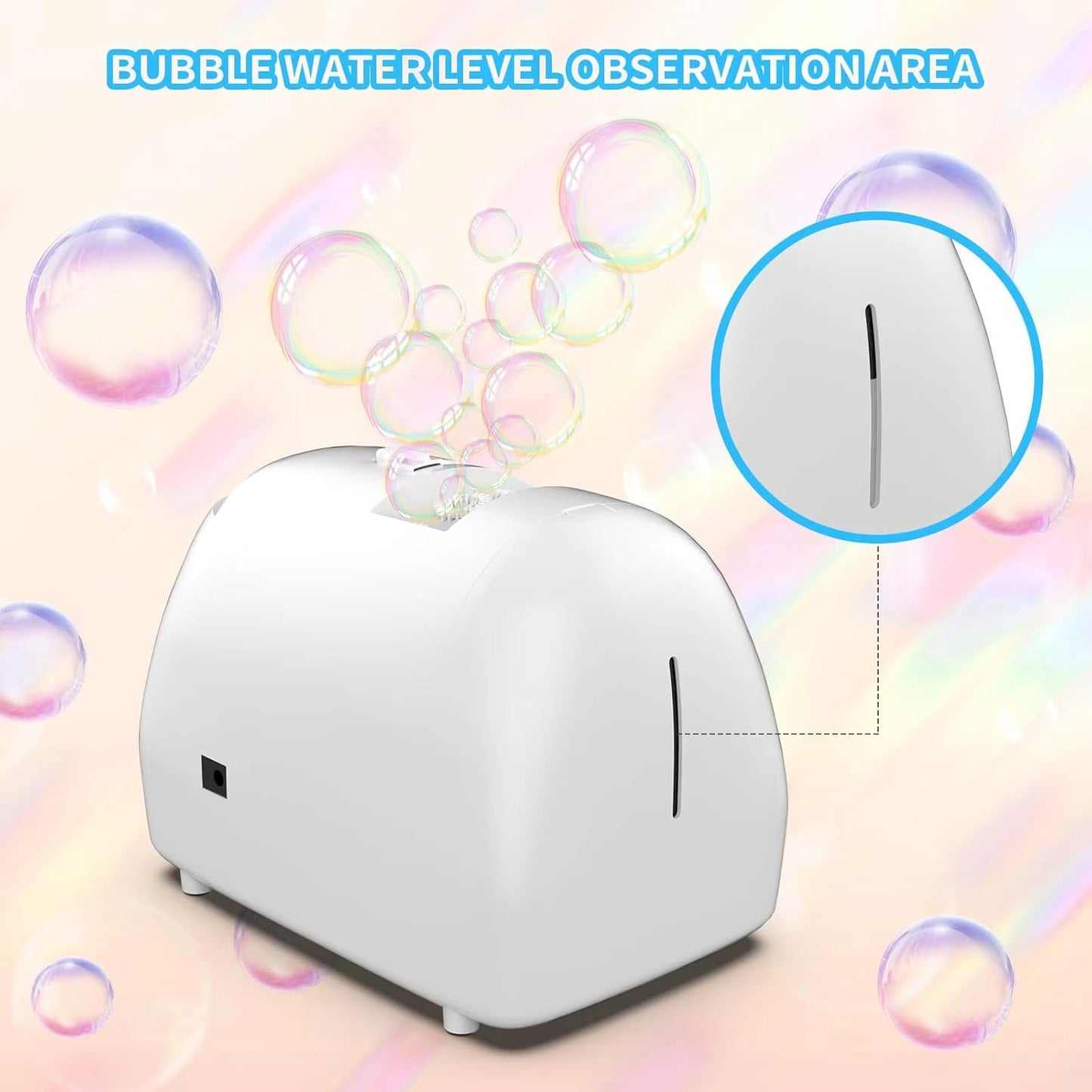 Bubble Machine for Kids Parties Bubble Maker Operated by Plugin or Batteries Outdoors Blower Life Theme Parties Weddings Birthday Parties Create Bubble World Gifts for Boys and Girls
