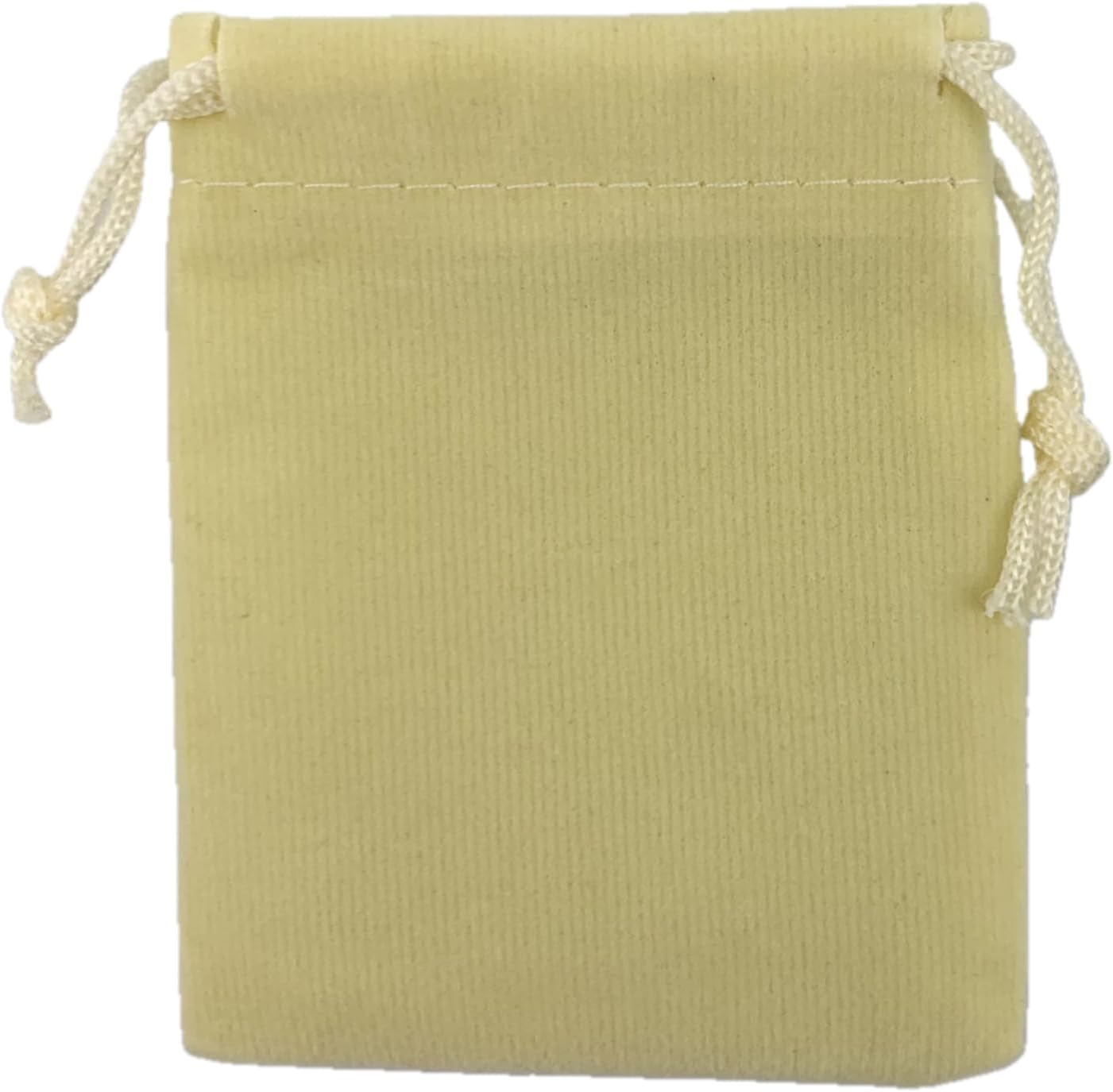 Palmhomee Pack of 48 3x4 Inch Velvet Drawstring Bags Gift Bag Velvet Pouch For Jewelry Wedding and Party Favor (Cream)