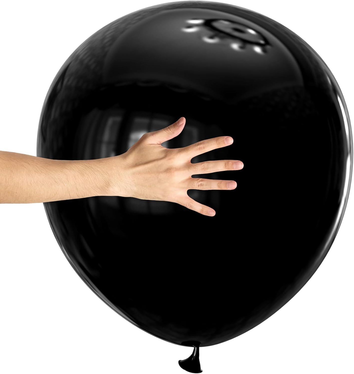 KAWKALSH Black Big Balloons 32pcs, 18 Inch Large Latex Giant Heavy Duty Balloons for Birthday Wedding Baby Shower Decorations