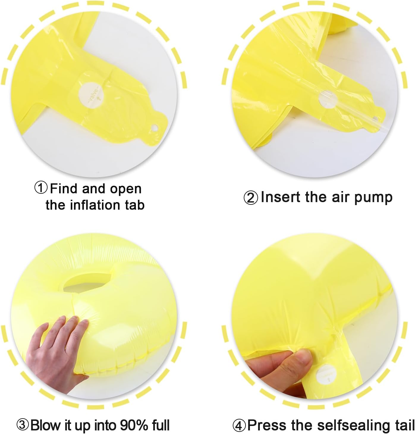 Macaron Yellow Number Balloon 0