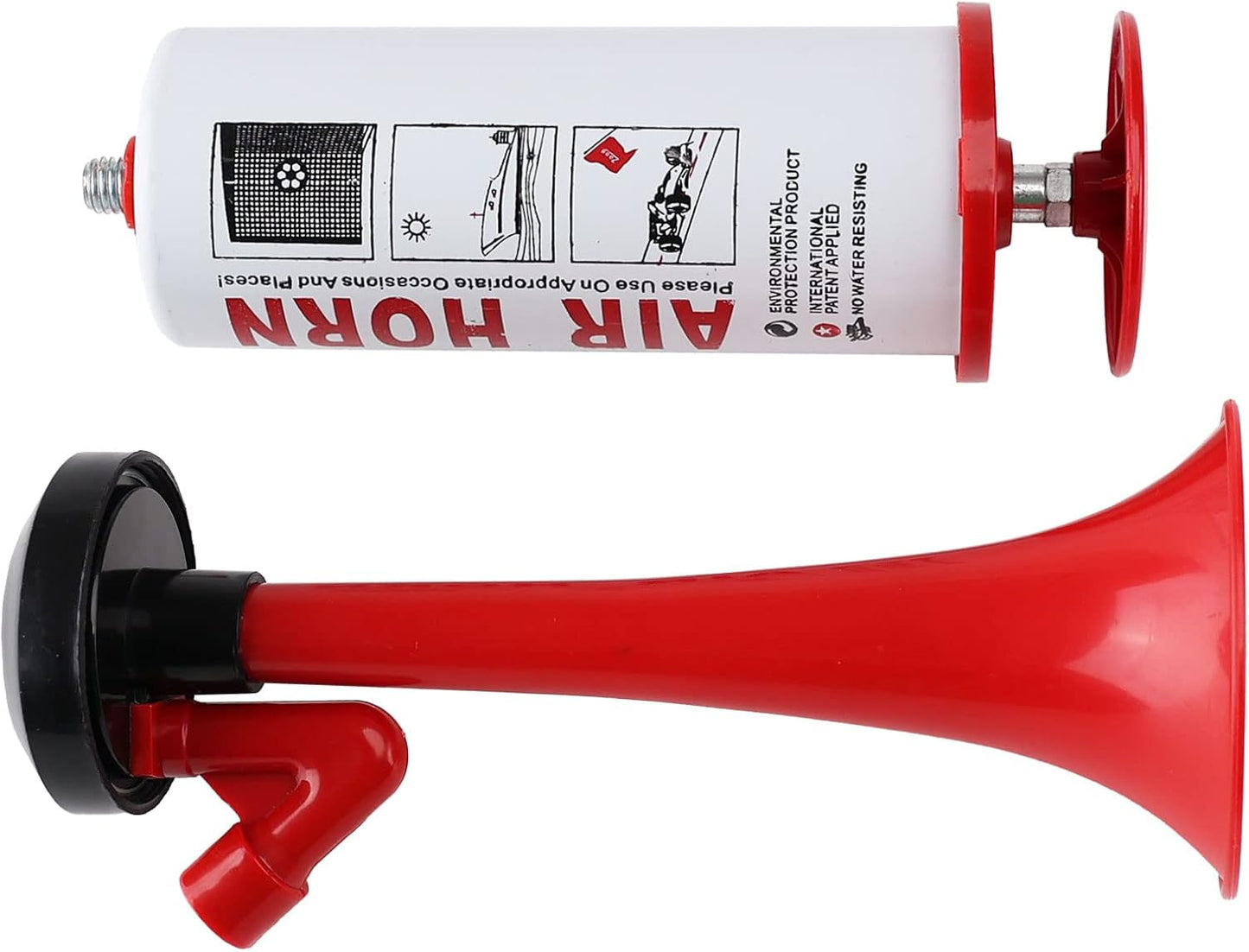 AOLINHAN Reusable Air Horn Loud Boat horn Handheld Stadium Horns Aluminum Personal Safety Handheld Horn Portable Pump Air Horns Loud Noise Maker Air+Horn Universal