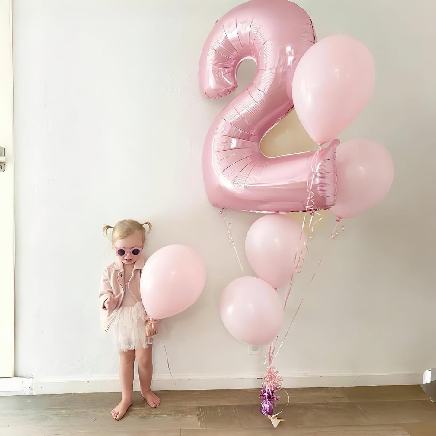 40" Balloon Number 0 Pastel Pink, Large Foil Pink Number Balloons Set 0-9 for Girls, Light Pink 0 Helium Balloons for Women Birthday Anniversary Graduation New Year Party Decoration Supplies