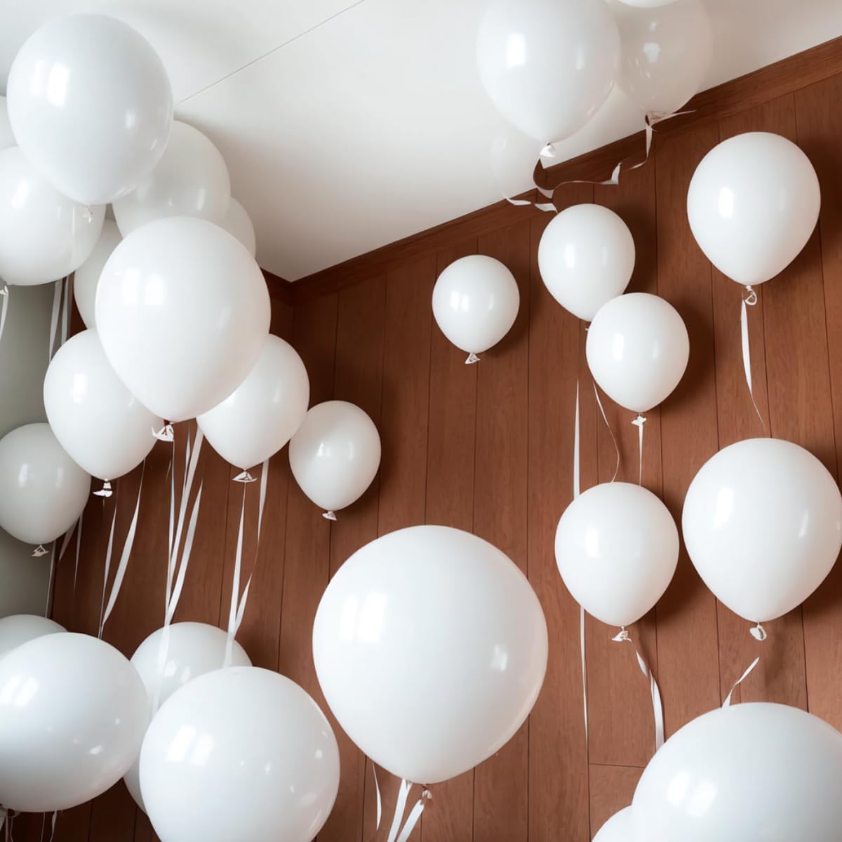 300 Pack White Balloons 12 Inch White Latex Balloons Bulk for Party Supplies and Decorations