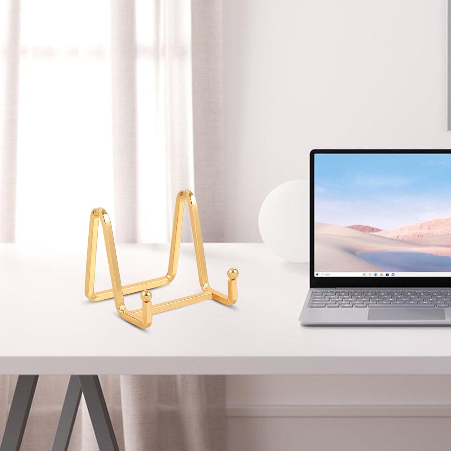 DIDUDIDU Plate Holder Easel Display Stand - Metal Plate Stands for Display - Tabletop Picture Stand - Gold Iron Easels for Display Pictures | Photo Frames | Book | Decorative Plates | Plaque