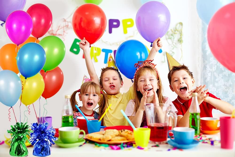 Metallic Balloon Weights, Birthday Party Favors, Novelty and Gag Gifts, 5.5" Inches, 12-Pack (Gold)