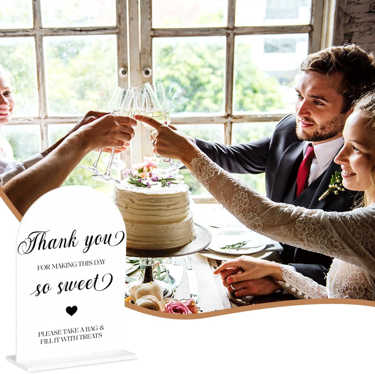 Candy Bar Sign, Dessert Table Sign, Wedding Engagement Bridal Shower Decor fo Ceremony Reception Party, Weddings Table White Acrylic Sign