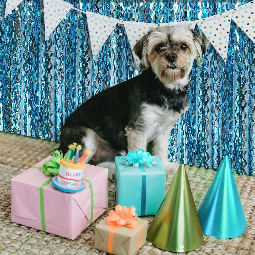 Blue Streamers Party Decorations, Blue Fringe Backdrop, Blue Birthday Decoration, Frozen Birthday Party Decorations, Ocean Party Decor, Under The Sea Party Decoration, Pool Beach Party Decorations