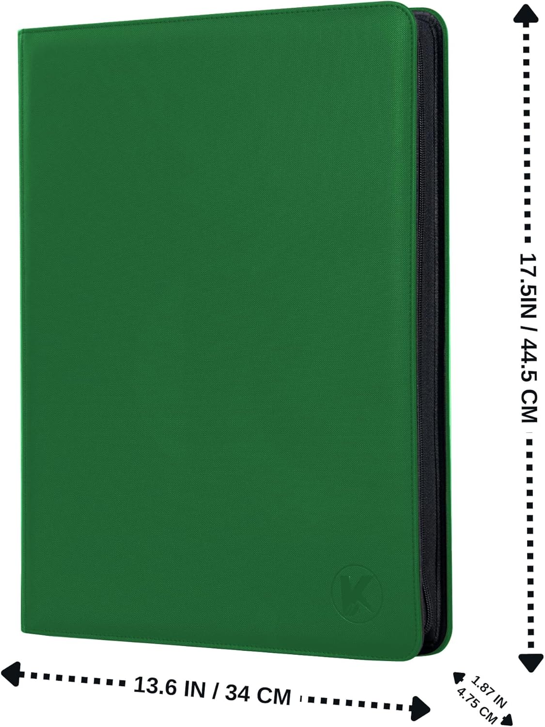 1600+ Pockets Trading Card Binder, 16-Pocket Card Ablum Compatible with MTG,Sports Cards & Other Standard Size Trading Card (GREEN)