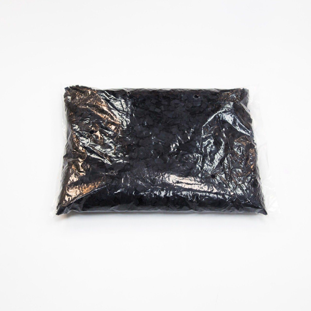 Biodegradable Tissue Confetti Squares, Black Color – Ultimate Confetti Fluttering Tissue Paper Squares for Confeti Cannon and Launcher Use, Table Decorations, and More (20 Handfuls per Bag, 1 lb)