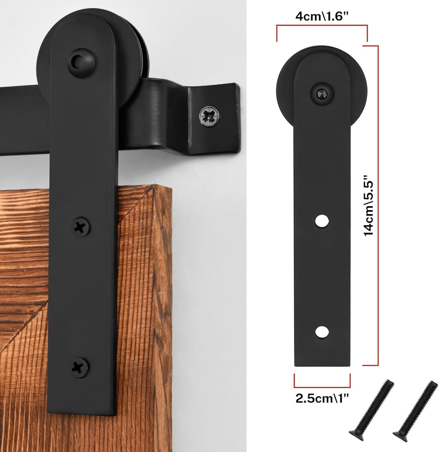 COGOOD Farmhouse Bathroom Mirror - 41" x 30" Rustic Barn Door Mirror for Living Room, Entryway, Bedroom, Vanity Wall Decor (Brown)