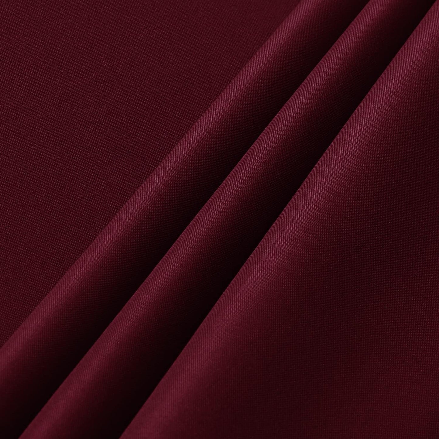 sancua 2 Pack Burgundy Tablecloth 60 x 102 Inch, Rectangle 6 Feet Table Cloth - Stain and Wrinkle Resistant Washable Polyester Table Cover for Dining Tables, Buffet Parties and Camping