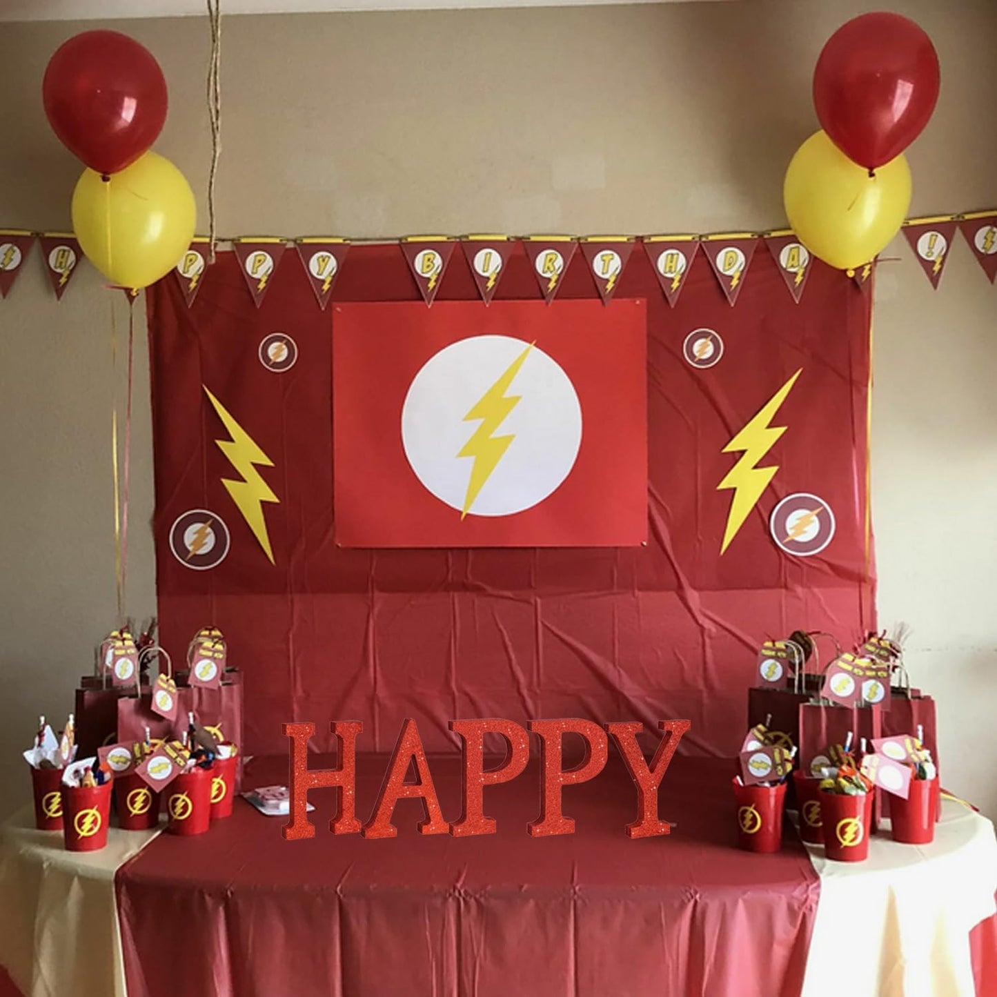 TONIFUL 8 Inch Red Glitter Letter P Table Centerpiece A-Z Red Birthday Party Decorations,Red Alphabet P for Birthday,Chrismas,Graduation,Bridal Shower,Wedding,Anniversary Party Supplies