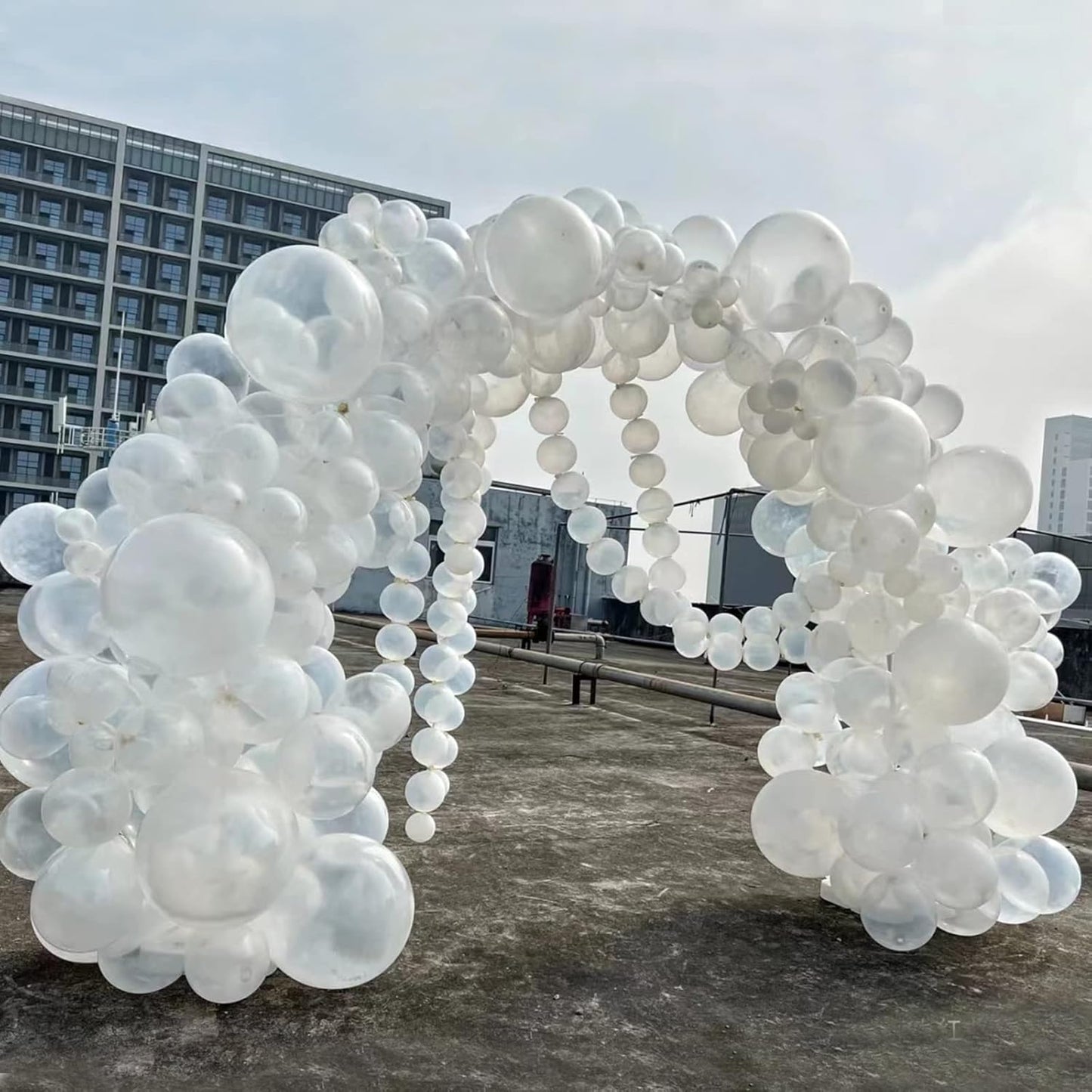 KAWKALSH 200pcs Clear Balloons 5 Inch, Small Mini Latex Balloons for Party Birthday Baby Shower Anniversary Festival Arch Garland Decoration