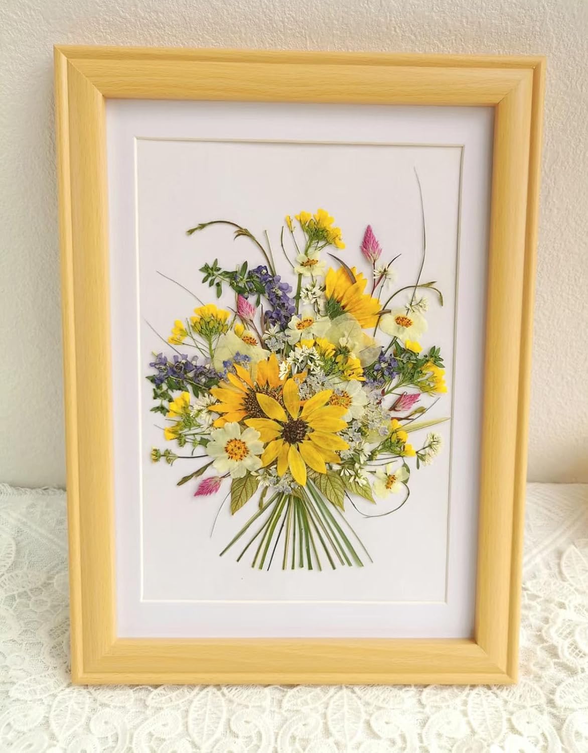 16 Types Boho Dried Pressed Flowers for Craft, Leaf Plant Herbarium for Resin Molds Jewelry Making Floral Decors(Boho Color)