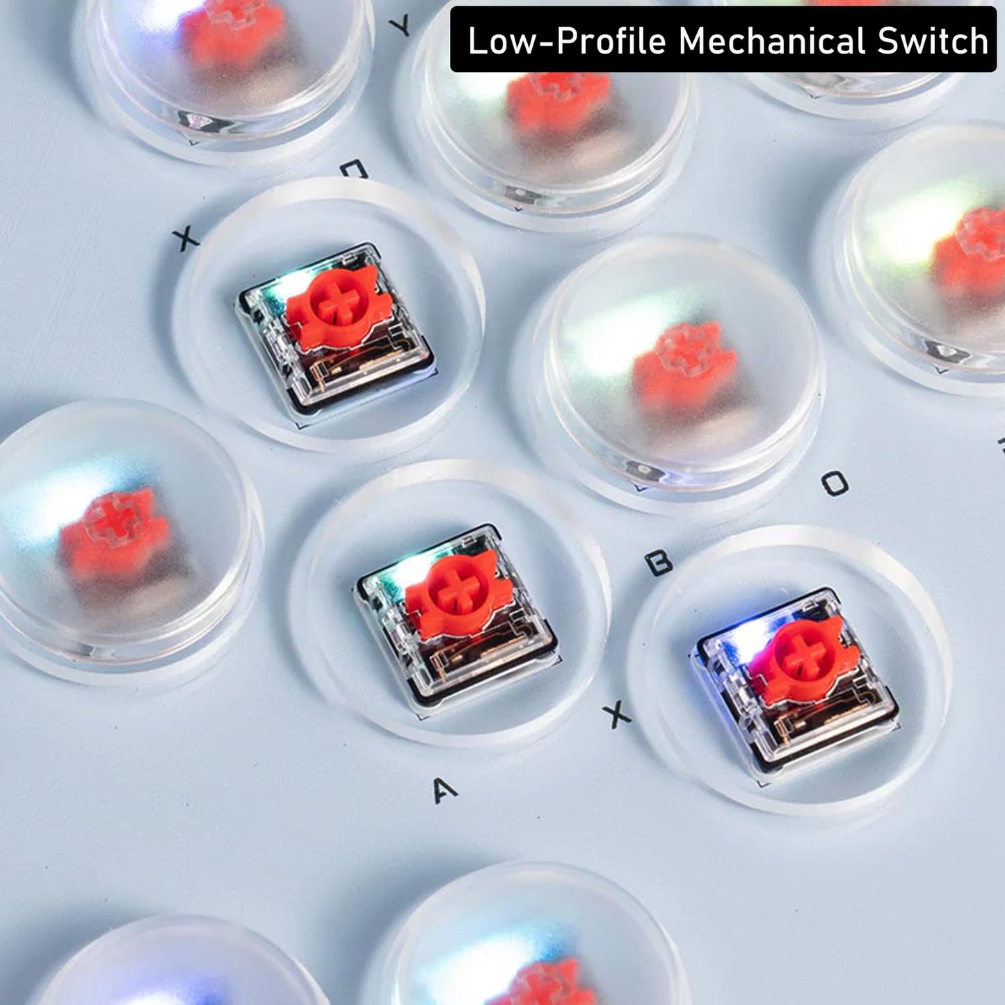 ARCCI Arcade Stick Leverkless Controller 16 Keys, All-Buttom Custom RGB Fight Stick Pad with Hot-swap Low-Profile Red Switch, SOCD & Turbo Functions, Arcade Fighting Stick for PC/Ps3/Ps4/Steam/Switch