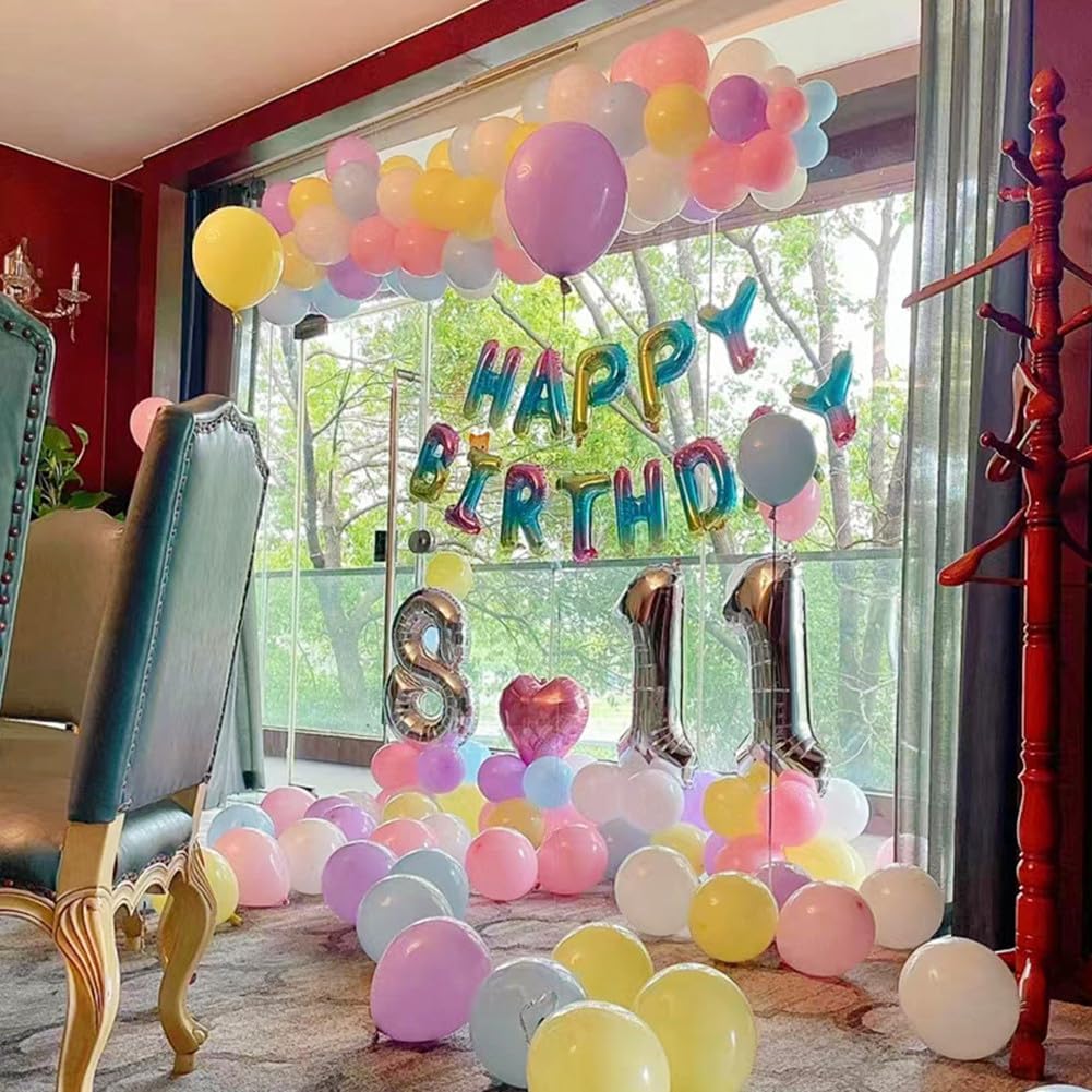 400 Pack Pastel Balloons 12 Inch Candy Colored Multicolor Rainbow Assorted Colors Macaron Latex Bulk Balloon 12 Kinds Colorful for Birthday Wedding Bridal Baby Shower Supplies Party Decorations