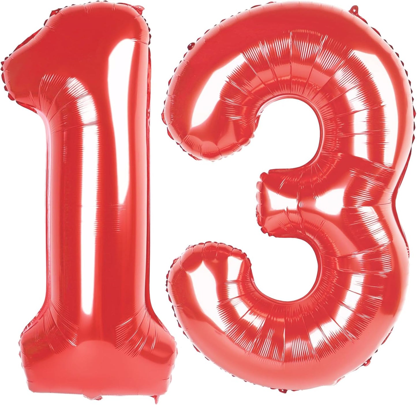Red Number 13 Balloon