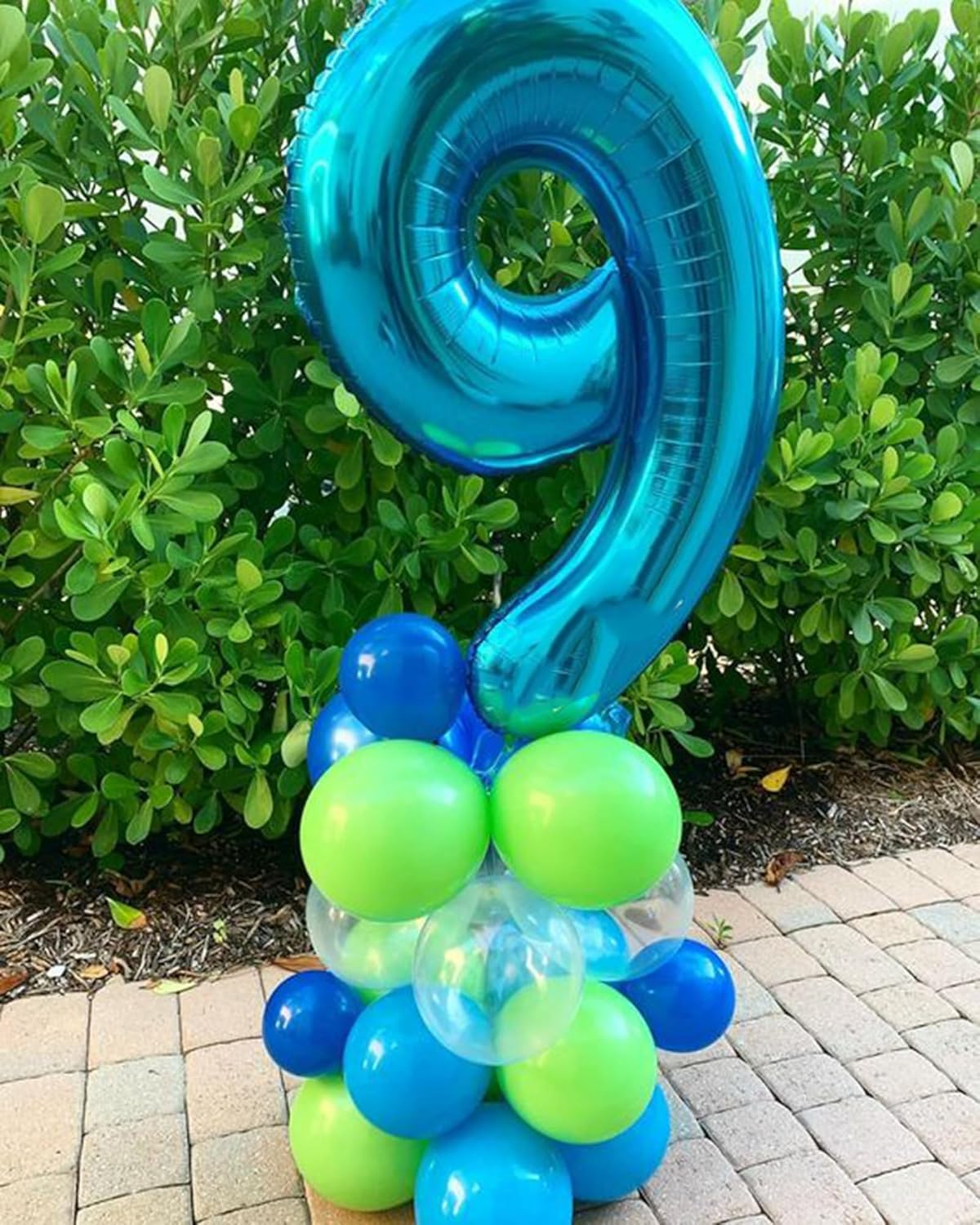 40 Inch Big Dark Blue 9 Balloon Number Large Foil Helium Number Balloons 0-9 Jumbo Giant Happy 9th Birthday Party Decorations for Boy or Girl Huge Mylar Anniversary Wedding Party Supplies