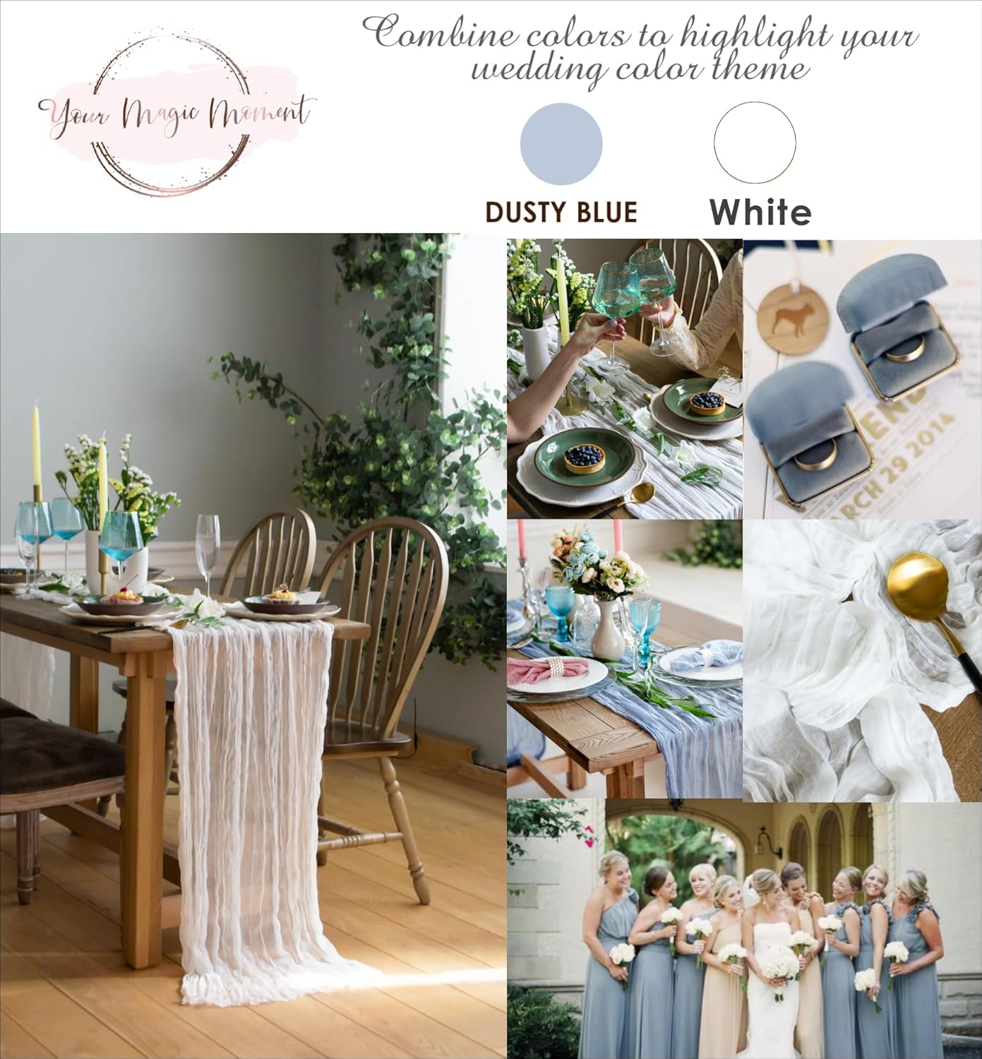 White Cheesecloth Table Runner Set of 2, Cotton Gauze Runner Rustic Table Decorations, Cheese cloth Fabric Bulk for white party decor, bohemian table runner Extra Long Boho Cheese Cloth 13 ft (141 in)