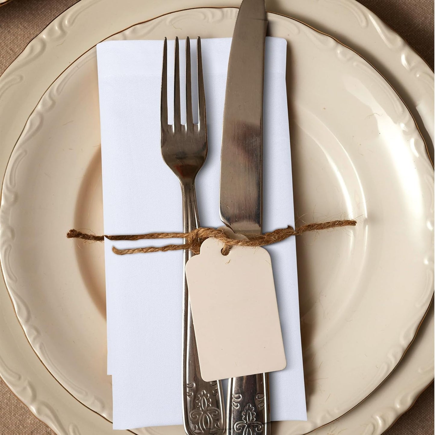 Urban Villa White Cloth Napkins Set of 12 100% Cotton Dinner Napkins Cloths Washable 20”x20” Absorbent Soft Durable Reusable-Ideal for Everyday Use Parties Wedding Thanks Giving Christmas Halloween