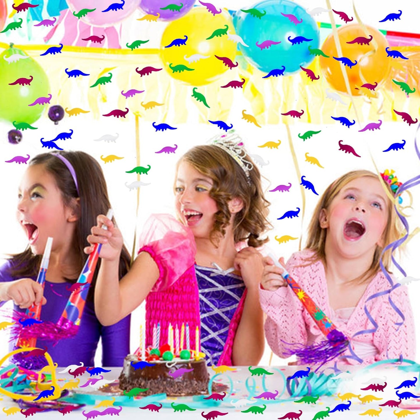 Confetti Dinosaur Confetti Table Metallic Foil Scatter Dino Baby Shower Birthday Theme Party Celebrations Table Decoration Arts Crafts DIY for Little Kids Children Girl Party Favor(Dinosaur)