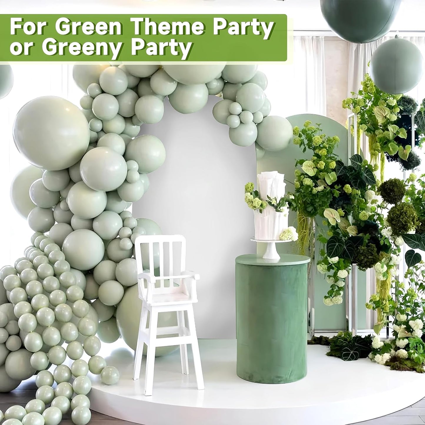 Hemmotop White Arch Backdrop Cover (No Arch Backdrop Stand), 6 ft Spandex Stretchy 2-Sided Arch Stand Covers, Ideal for Wedding, Baby Shower, Ceremony Party Decoration, Ballloon Arches