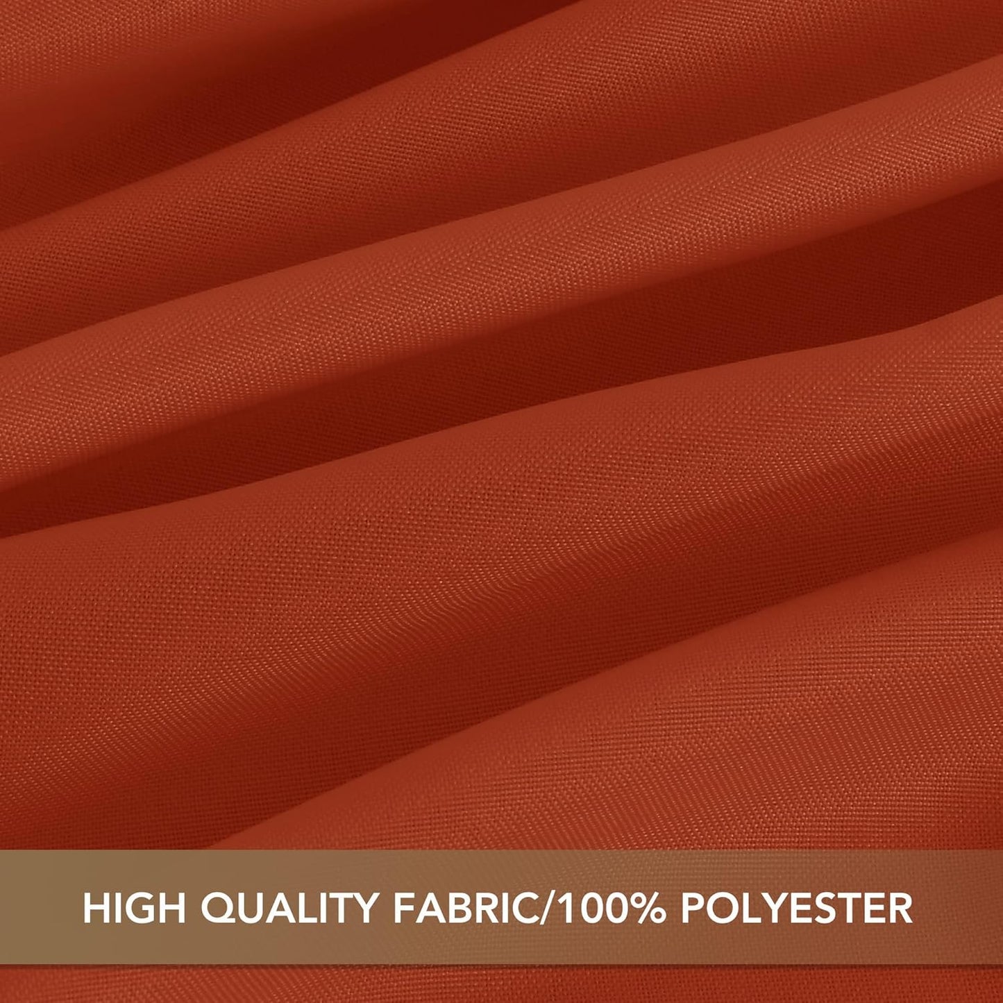 sancua Thanksgiving Square Tablecloths 54x54 Inch Rust, 2 Pack Fabric Fall Table Cloth for Square or Round Tables, Burnt Orange Washable Polyester Table Cover for Dinner, Holiday Party, Display Tables