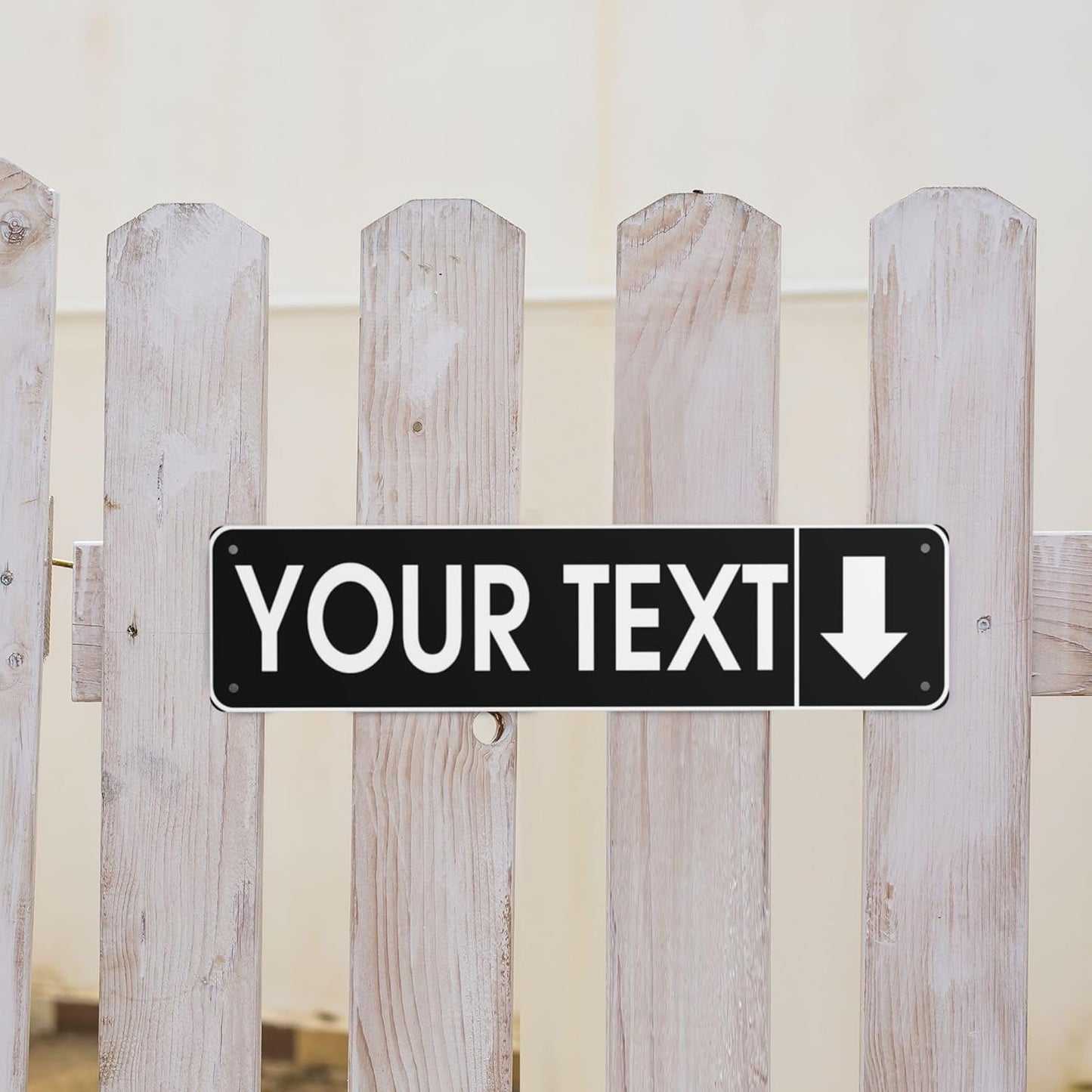 Custom Vintage Metal Sign Personalized Direction Street Signs with Text Logo Image Rust-Resistant Fade Resistant Aluminum Sign for Home Office Outdoor Business