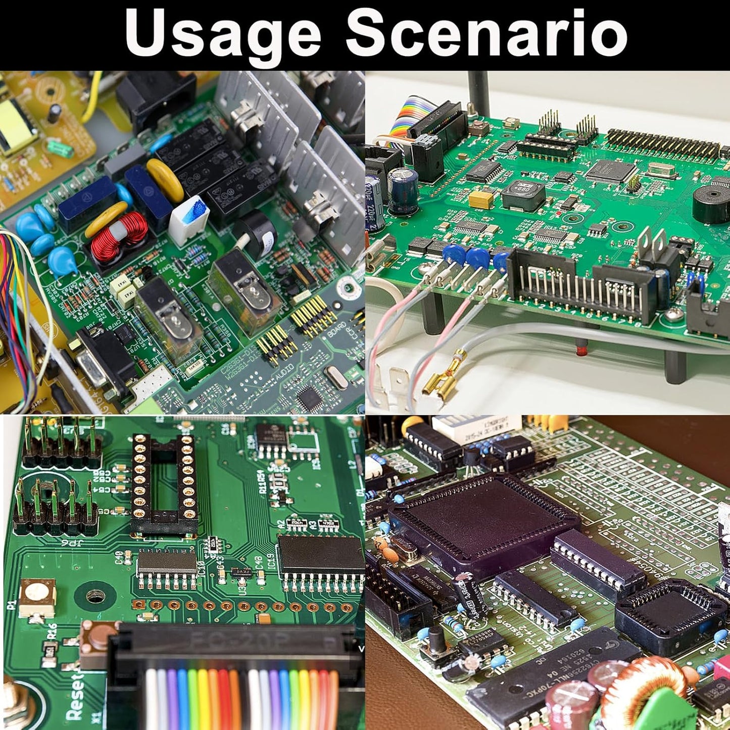 48PCS Double Sided PCB Board Kit for DIY Soldering and Electronic Project Circuit Boards Prototype Boards Compatible with Arduino Kits, 2.54mm Male and Female Header Connector