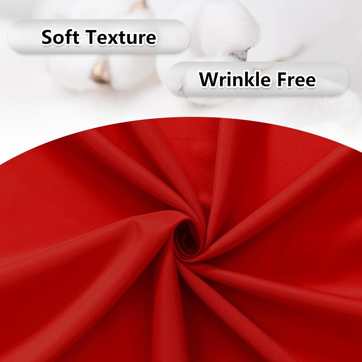 MEETSKY Red Backdrop Curtains for Party Valentine's Day Arch Stage Wedding Ceremony Red Curtains Fabric Photography Backdrop Drapes for BBirthday Party Baby Shower Christmas, 5ft x 10ft, 2 Panels