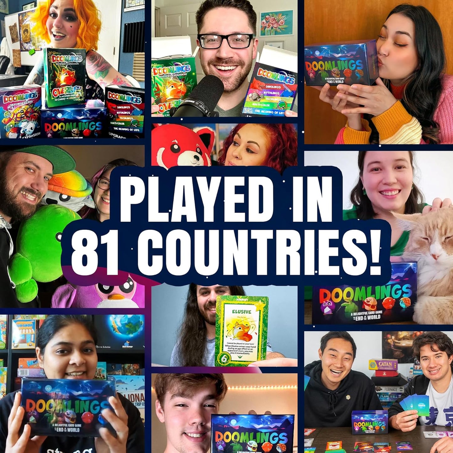 Doomlings - A Delightful Card Game for The End of The World - Best New Strategy Card Game for Adults, Kids, & Teens | 2-6 Players | Perfect for Families and Travel | Easy to Learn (Base Edition)