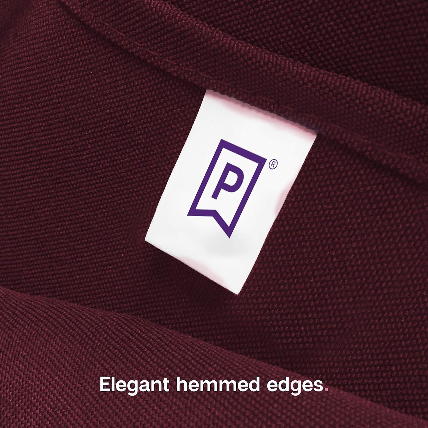 Gee Di Moda Rectangle Tablecloth - 90 x 156 Inch Burgundy - Heavy Duty Washable Polyester - 8 Ft Table, Holiday Party, Wedding & Baby Shower