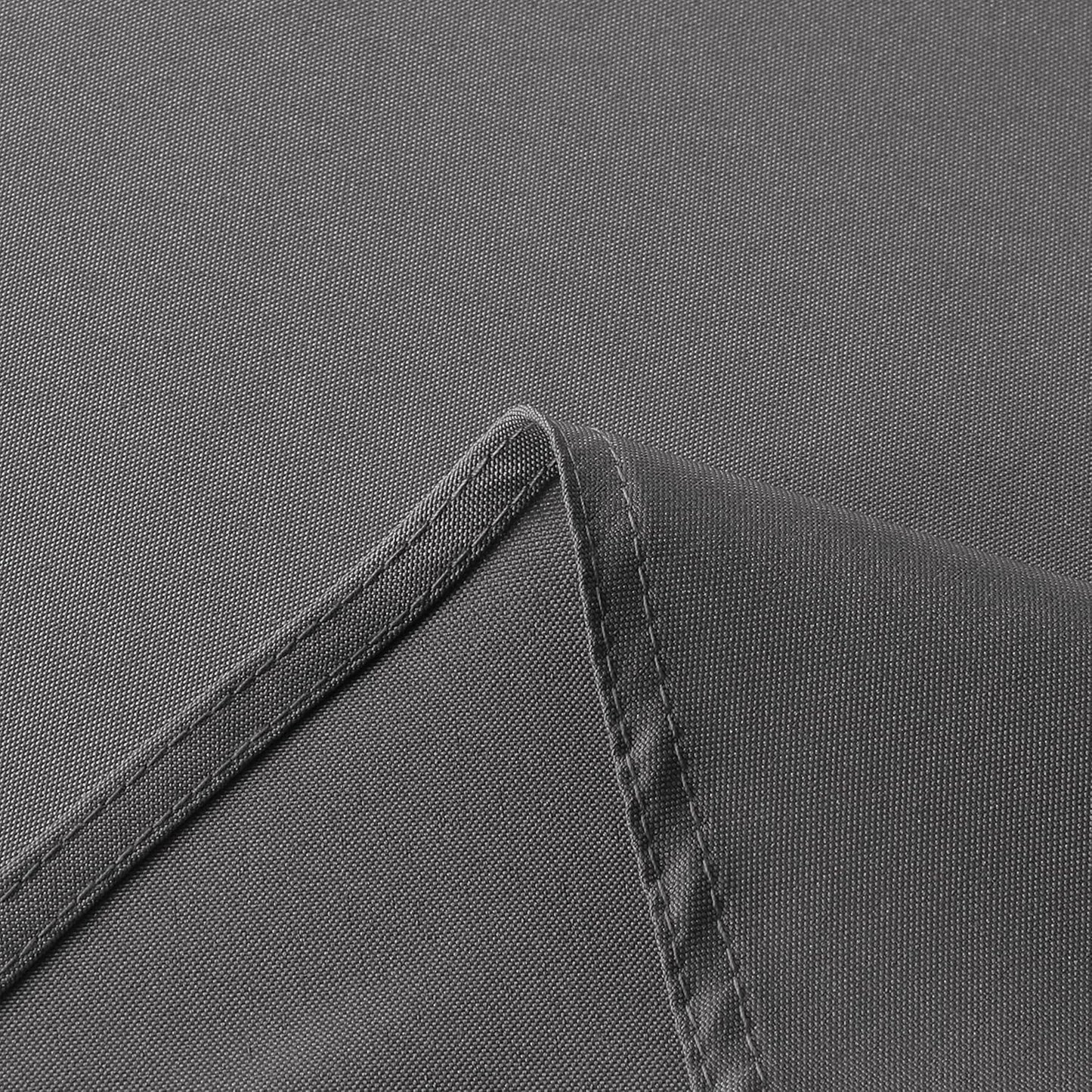 sancua Round Tablecloth - 48 Inch - Water Resistant Spill Proof Washable Polyester Table Cloth Decorative Fabric Table Cover for Dining Tables, Buffet Parties and Camping, Light Grey