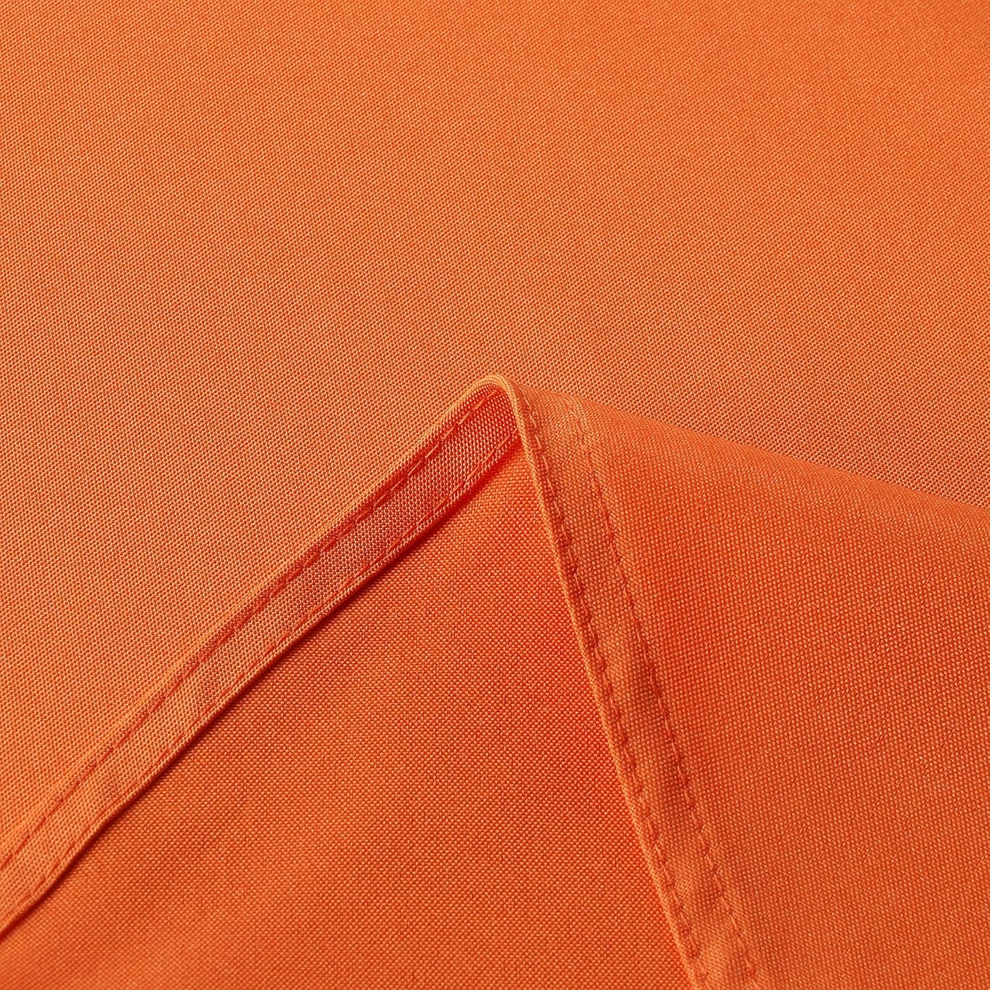 sancua Round Tablecloth - 70 Inch - Water Resistant Spill Proof Washable Polyester Table Cloth Decorative Fabric Table Cover for Dining Tables, Buffet Parties and Camping, Orange