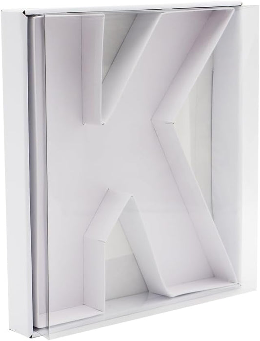 12" Fillable Cardboard Letter Charcuterie Gift Box With Cover Sweets Packaging (K)