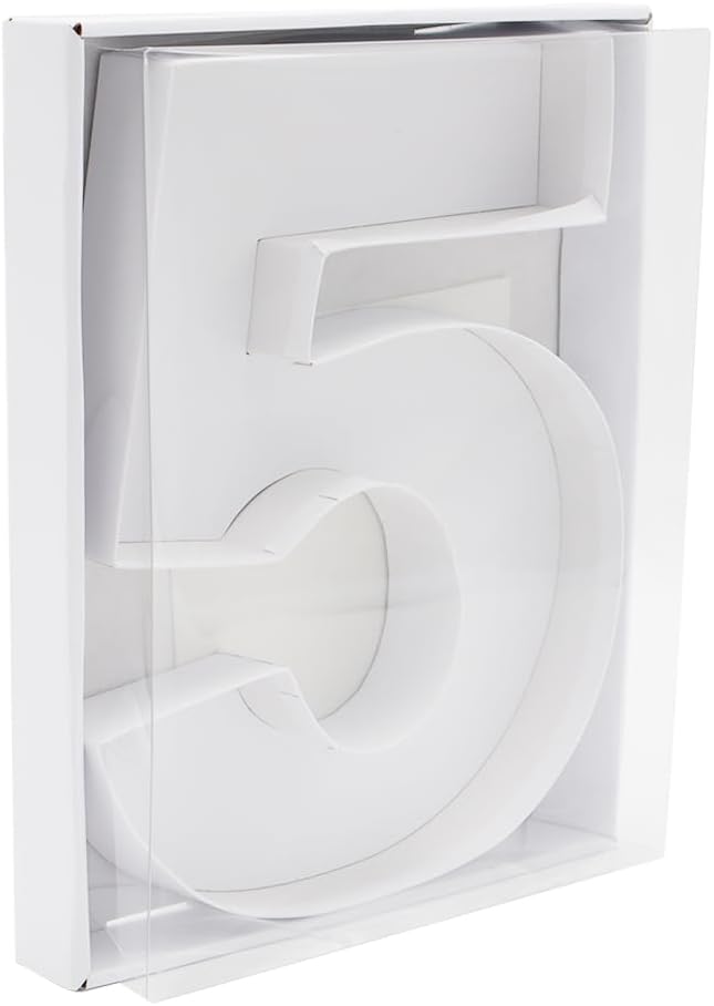 12" Fillable Cardboard Number Charcuterie Gift Cupcake Box With Cover Sweets Packaging (5)