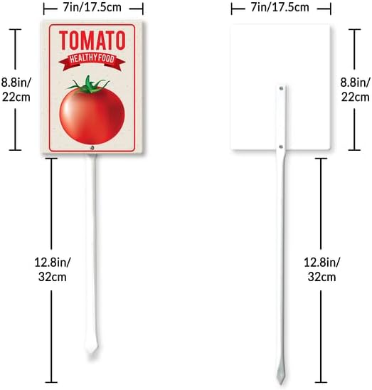 Eveokoki Aluminum Seed & Plant Labels - Plant Markes for Seedlings-Plant Tags for Pots - Garden Signs for Vegetable - Durable Markers for Plants Outdoor Waterproof - Garden Decor for Farmhouse