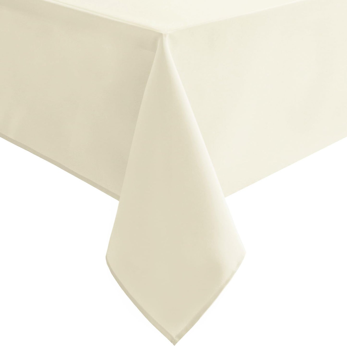 Hiasan Champagne Rectangle Tablecloth - Waterproof Washable Polyester Fabric Table Cloth for Buffect Dining Birthday Party, 54 x 80 Inch