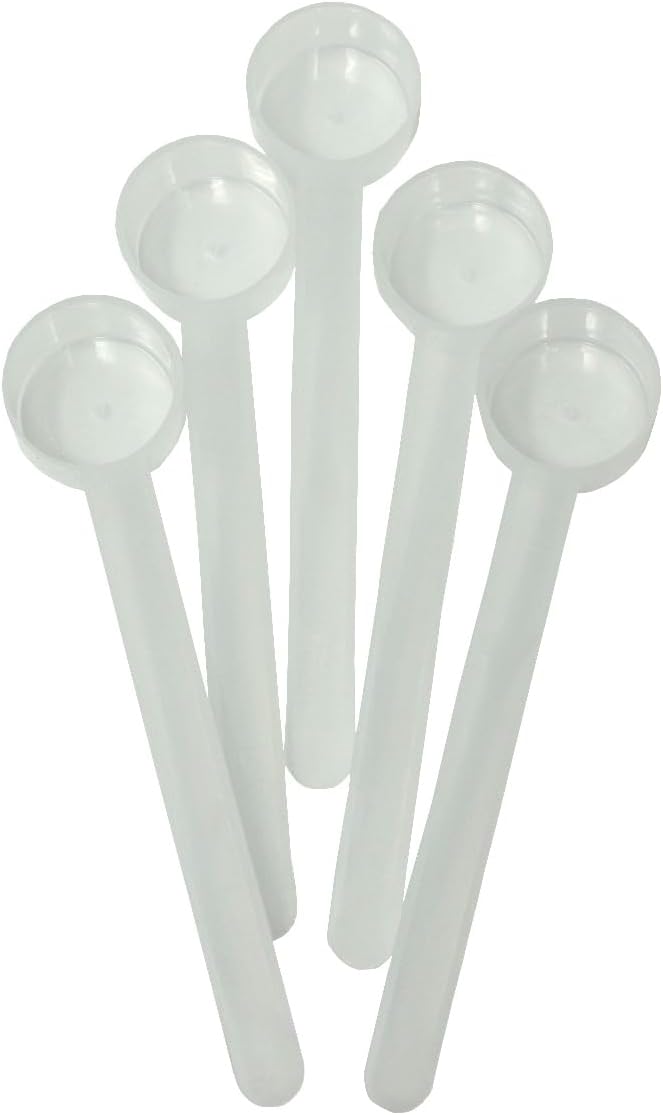 1 Teaspoon (1/3 Tablespoon | 5 mL) Long Handle Scoop for Measuring Coffee, Pet Food, Grains, Protein, Spices and Other Dry Goods (Pack of 5)