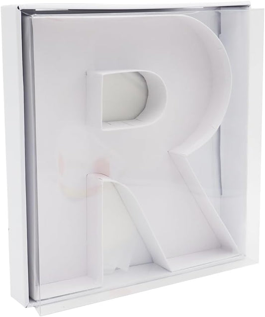 12" Fillable Cardboard Letter Charcuterie Gift Cupcake Box With Cover Sweets Packaging (R)