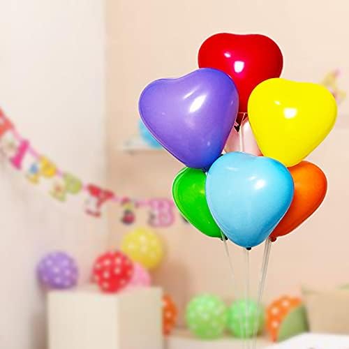 50 6-inch Purple Color Heart shaped Latex Balloons for Valentines Day,Propose Marriage,Wedding Party.