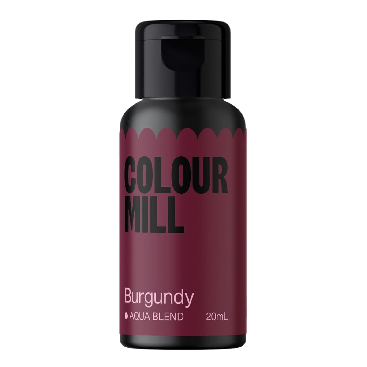 Colour Mill Aqua Blend Water-Based Food Coloring, 20 Milliliters Burgundy