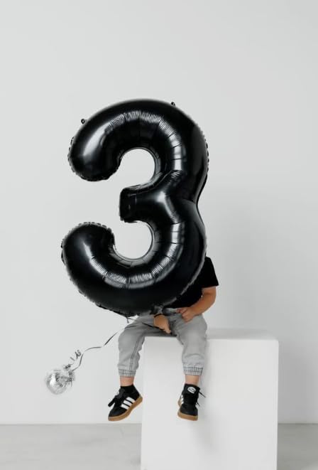 Black Number 13 Balloon, 40 Inch, Birthday Party Decorations, Graduation & Anniversary Supplies