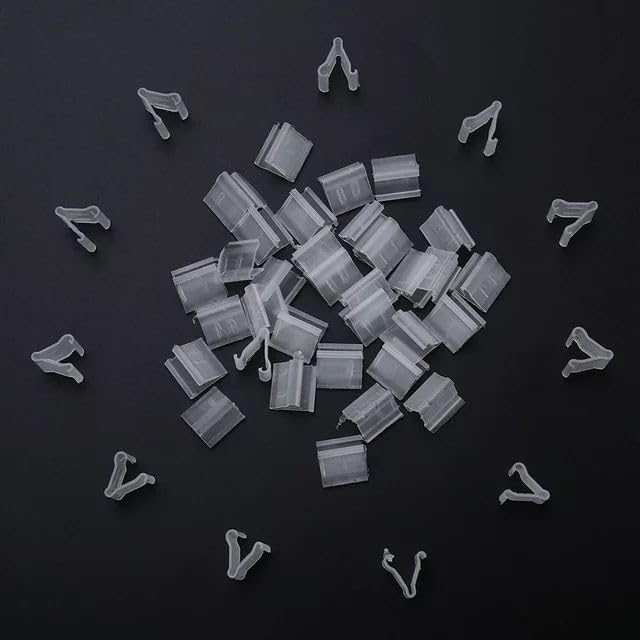 100 Pcs Transparent Balloon V-Shaped Clip Plastic V-Shaped Balloon Clip Wedding Wedding Party Halloween Creative Sealed Decorations