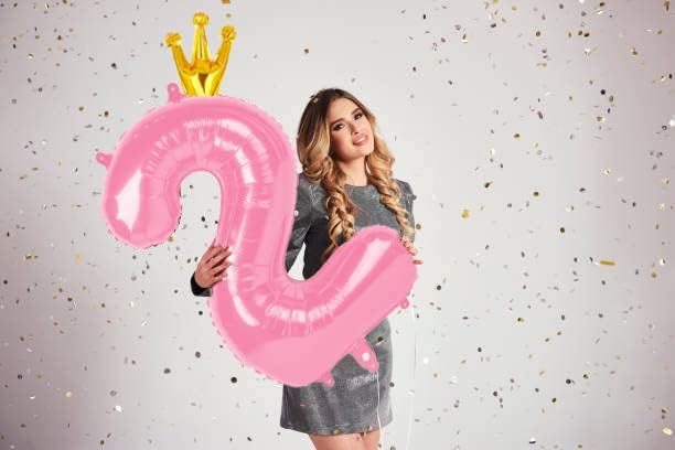 40 Inch Number Balloon 0-9(Zero-Nine) with Crown, Big Size Happy Birthday Balloon, Foil Helium Big Number Balloon for Birthday Party,Wedding, Anniversary (PINK 0)
