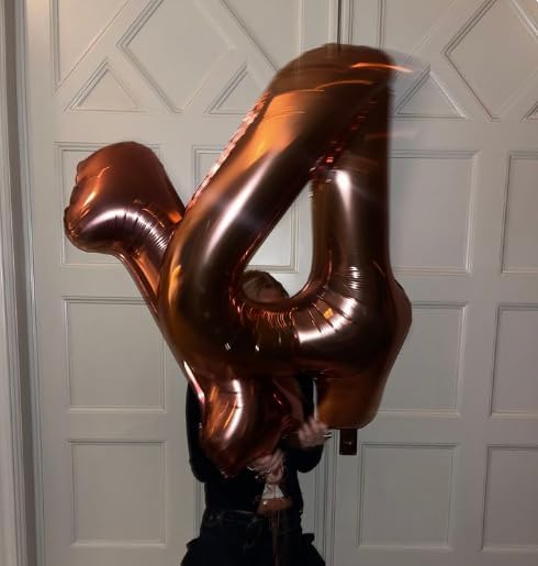 Dark Brown Number 1 Balloon 40 inch, Number 1 Birthday Balloon for Boy Girl, Coffee Brown Foil One for 1st 10 11 12 16 18 Birthday Party, Anniversary Celebration Number Balloons Decorations